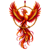 Phönix im Feuerring