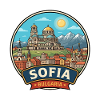 Sofia Bulgarien Alexander-Newski-Vitoscha-Abzeichen