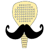 Padelschläger Schnurrbart Padel
