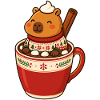 Capybara Weihnachten Winterfreude
