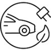 Eco Car Ladeleitung-Symbol