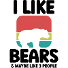 Bär Humor Retro Style