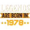 Birthday born in 1978