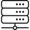 Server-Racklinien-Symbol