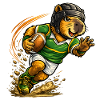 Capybara beim Rugby