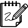 Notizblock Bleistift Icon
