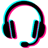 Gamer Headset Glitch Icon