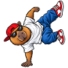 Capybara beim Breakdance