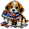 Beagle Zerstört Sneaker