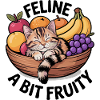 Katze ein bisschen fruchtig, niedliches Katzendesign