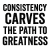 Konsistenzpfad zur Größe Schwarzes Textdesign