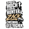 Zack, zweimal gestrichen