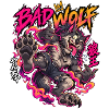 Bad Wolf Neon Flammenwolf