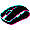 Gaming Maus Glitch Grafik