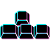 WASD Tasten Glitch Icon