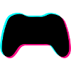 Gamepad Glitch Silhouette
