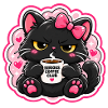 Ernsthafte Kaffeekatze