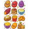 Kawaii Kartoffeln | Knollen & Pommes