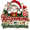 Katzenmama im Weihnachtsmodus