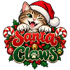Santa Claws – Lustiges Katzen Weihnachtsdesign