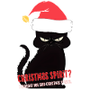 Freche Weihnachtskatze – Weihnachtsgeist oder Geister