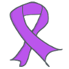 Lavendel Bewusstseins Schleife als Symbol 