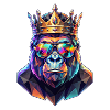 Poly Art Gorilla