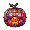 Poly Art Halloween Kürbis
