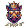 Poly Art Wildschwein O zapft is