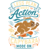 Less Plan More Action – Skateboard-Capybara