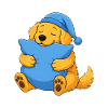 Schläfriger Golden Retriever