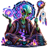 Kosmisches Alien-Orakel – Mystisches Alien Design