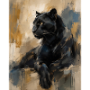 Sitzende Panther