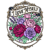 Ich liebe mich selbst – Blumenemblem