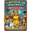  Mom Retro Comic Parodie, Tochter oder