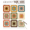Granny Square Häkelmuster Bunte Wolle