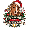 Pferdemädchen im Weihnachtsmodus