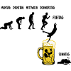 Bier Woche | Evolution | Bierglas | Saufen