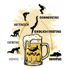 Bier Woche | Evolution | Bierglas | Saufen