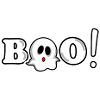 Boo Lettering mit Ghost