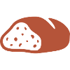 Bauernbrot Scheibe Grafik