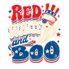 Red White Boo Patriot Ghost