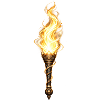 Flammende Fackel – Fantasy Stil