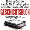 Geschichtsbuch verprügeln - Antifaschismus Spruch