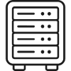 Server-Racklinien-Symbol