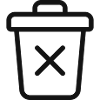 Mülltonnen-Symbol löschen