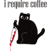 I-require Coffee-Ich brauche Kaffee-Lustige Katze