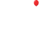 Ballon-Skelett Kunstmotiv
