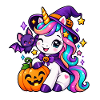 Halloween Einhorn