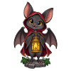 Spukfledermaus mit Laterne